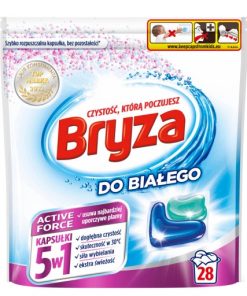 Bryza Active Force 5w1 Kapsułki do prania do białego 560 g (28 prań)