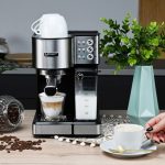 Ekspres do kawy Ciśnieniowy Automatyczny Yoer 20bar 1350W +Spieniacz Mleka - obrazek 2