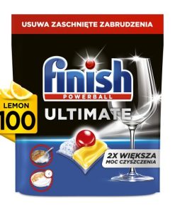 Finish Ultimate All in 1 Kapsułki do Zmywarki Lemon 100 sztuk