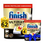 Finish Ultimate Plus Kapsułki do Zmywarki 62 Lemon + Gratis