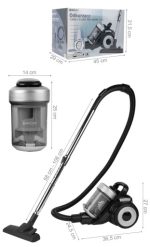 ODKURZACZ BEZWORKOWY CYKLONOWY DOMOWY HEPA 12w1 MAŁY MOCNY LEKKI - obrazek 2