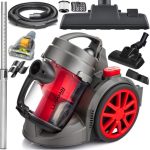 ODKURZACZ CYKLONOWY BEZWORKOWY TURBOSZCZOTKA REGULACJA ZWIJACZ MOCNY 4000W