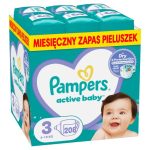 Pampers Active Baby 3 208 szt. 6-10 kg Pieluszki Miesięczny zapas