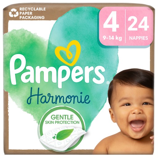 Pampers-Harmonie-Rozmiar-4-9kg-14kg-24-szt-Pieluszki Pampers Harmonie Rozmiar 4 9kg-14kg 24 szt. Pieluszki - obrazek 1