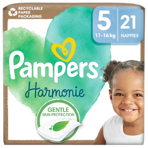 Pampers-Harmonie-Rozmiar-5-11kg-16kg-21-szt-Pieluszki Pampers Harmonie Rozmiar 5 11kg-16kg 21 szt. Pieluszki - obrazek 1