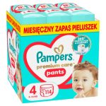 Pampers Premium Care Rozmiar 4, 114 szt. Pieluchomajtki Miesięczny zapas