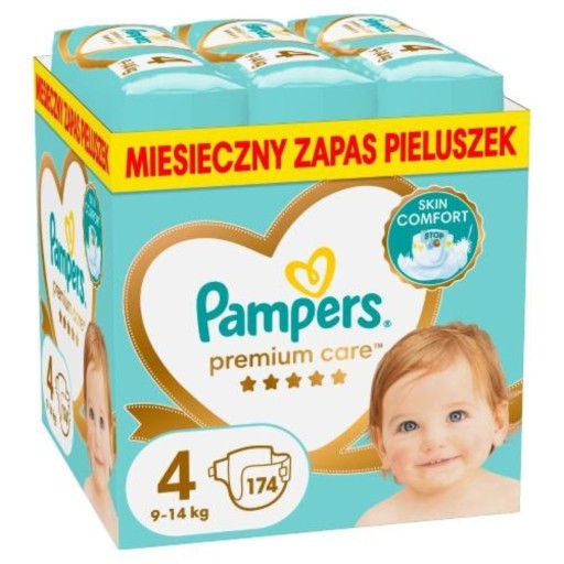 Pieluchy-PAMPERS-Premium-Care-Monthly-Box-4-Maxi-174-szt Pieluchy PAMPERS Premium Care Monthly Box 4 Maxi (174 szt.) - obrazek 1