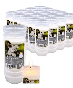 Wkłady do Zniczy Parafinowe Znicze 72h 3dni 20 szt. Uniwersalne Całoroczne