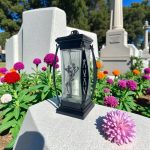 ZESTAW 2x ZNICZ SZKLANY 27CM RÓŻA ZNICZE NA CMENTARZ + GRATIS ZAPALARKA - obrazek 3