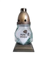 ZNICZE SZKLANE Z WKŁADEM 17 CM ZESTAW 12 SZTUK NA GRÓB - obrazek 2