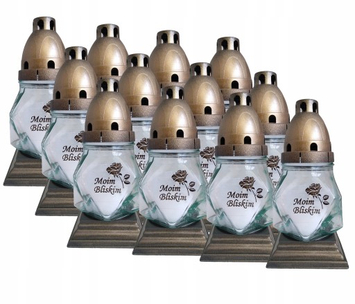 ZNICZE-SZKLANE-Z-WKLADEM-17-CM-ZESTAW-12-SZTUK-NA-GROB ZNICZE SZKLANE Z WKŁADEM 17 CM ZESTAW 12 SZTUK NA GRÓB - obrazek 1