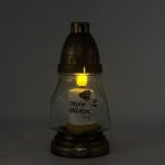 Znicze na Wszystkich Świętych 12sztuk Szklane Lampiony na Grób 17cm +Wkład - obrazek 5